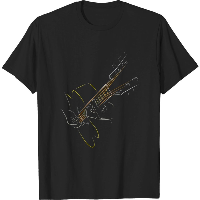 T-shirt Playing Acoustic Guitar pour hommes — T-shirts pour hommes