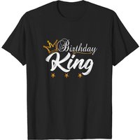 Birthday King Gold Crown T-Shirt for Men — Mens T Shirts