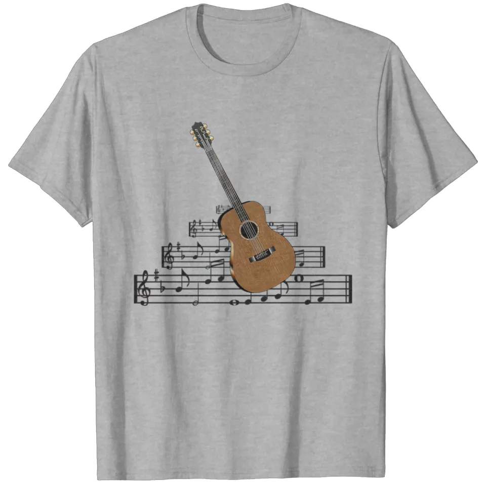 T-shirt Guitare Acoustique pour Hommes — T-shirts pour hommes