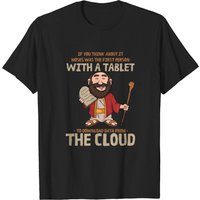 T-shirt chrétien amusant Moses Downloaded From The Cloud pour hommes — T-shirts pour hommes