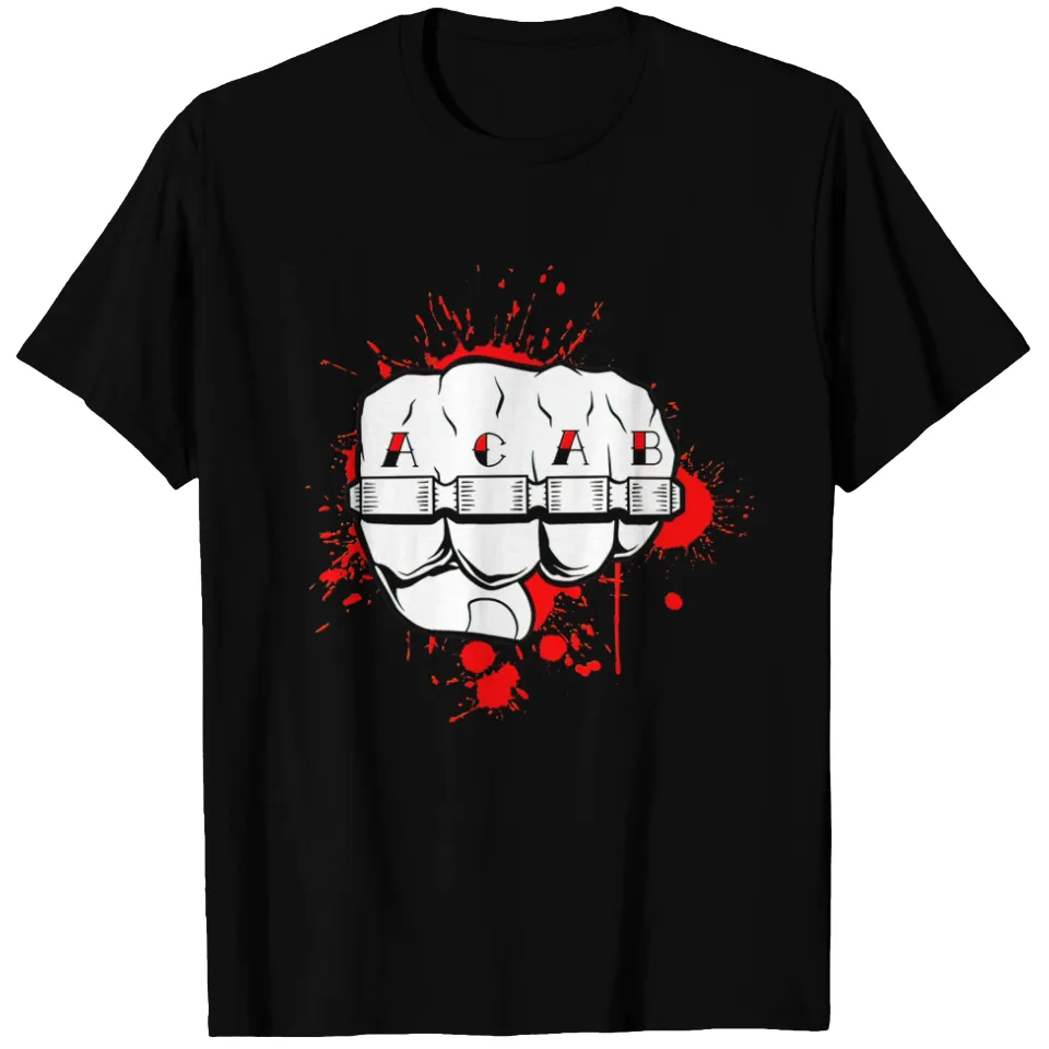 T-shirt ACAB American Fist Tattoo pour hommes — T-shirts pour hommes