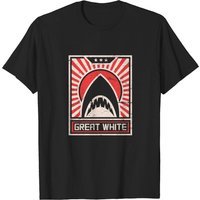 T-shirt Vintage Propaganda Grand Requin pour Hommes