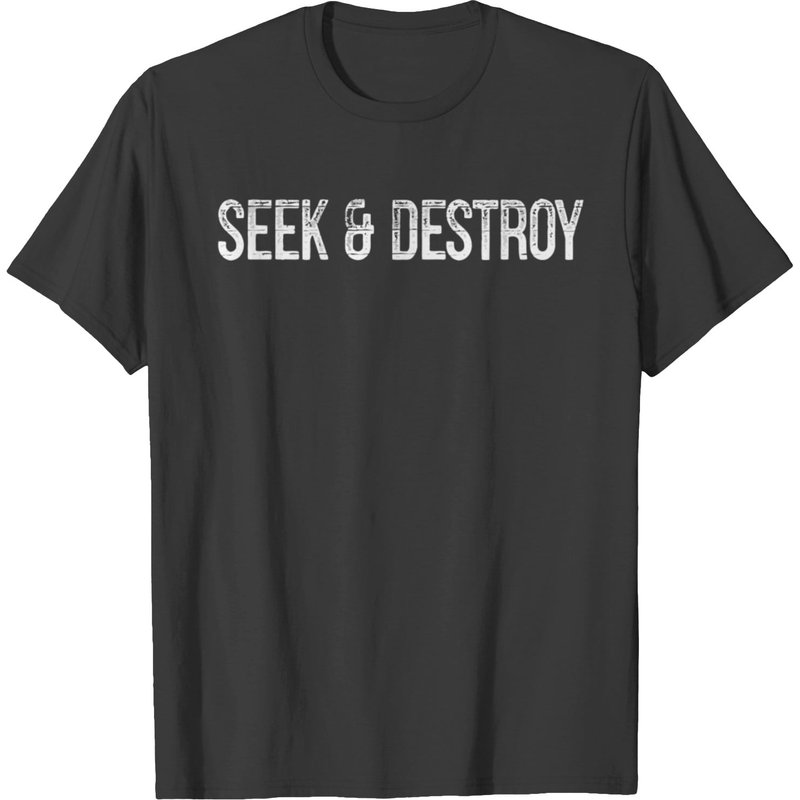 T-shirt Seek Destroy Style Vintage pour Hommes