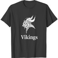 T-shirt blanc Vikings pour hommes