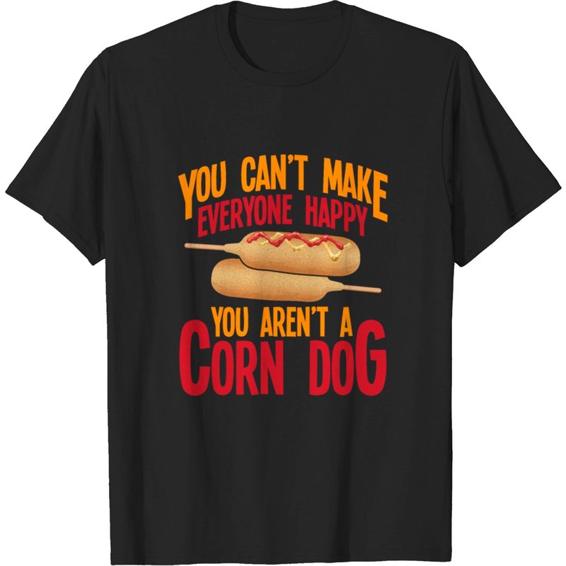 T-shirt Corndog Stick Amateur de Fast Food Maïs Hot Dog pour Hommes
