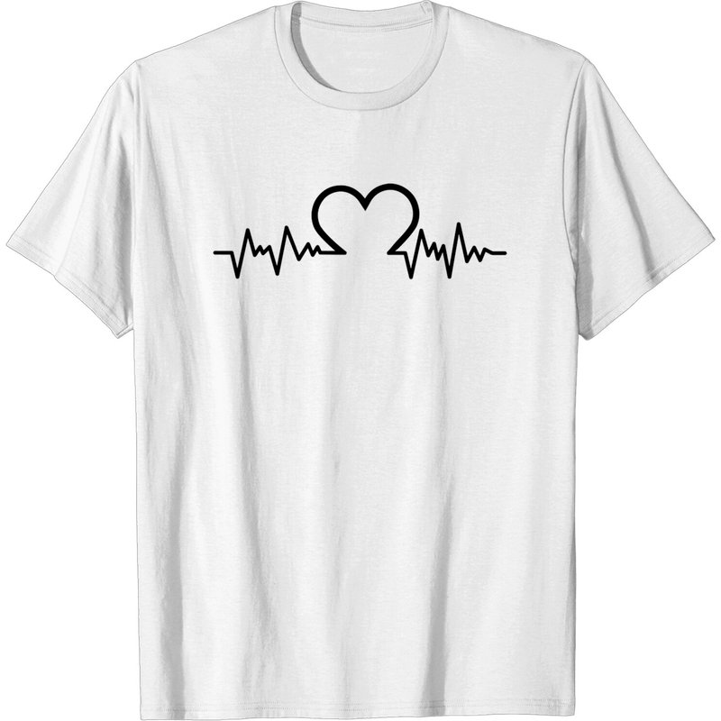 T-shirt Ekg Herz Heart EKG pour hommes