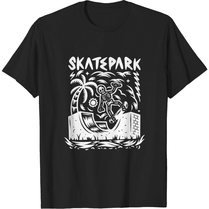 T-shirt Skate Park pour hommes en noir — T-shirts pour hommes
