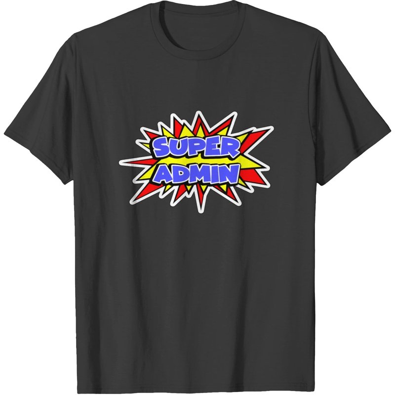 T-shirt pour hommes Superadmin Règles de l'administrateur — T-shirts pour hommes