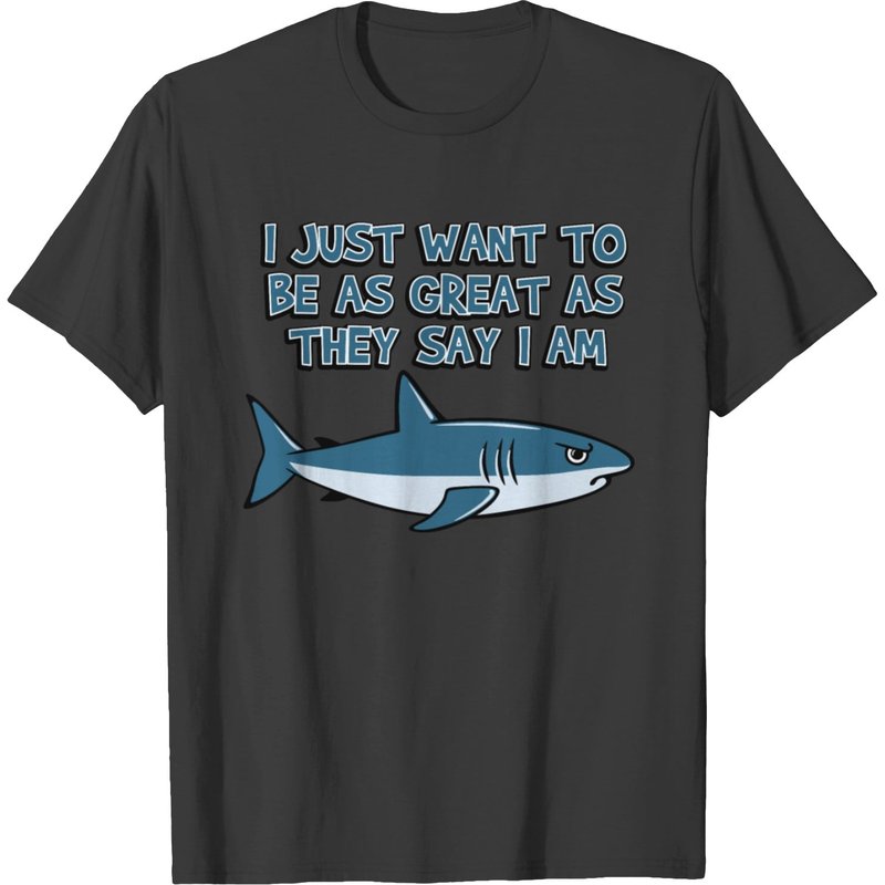 T-shirt drôle de requin blanc pour hommes — T-shirts pour hommes