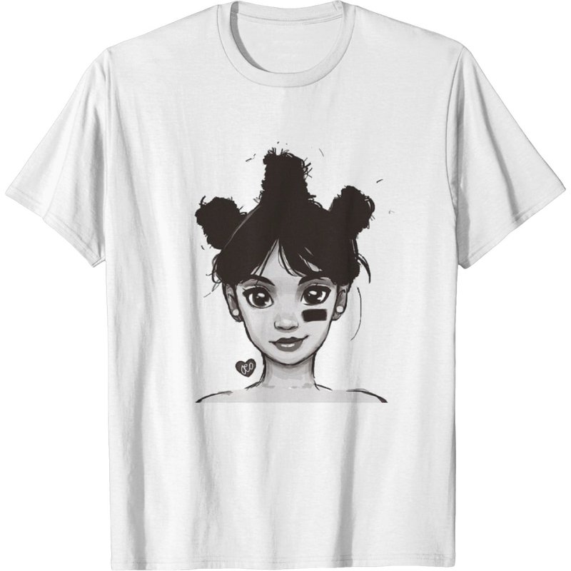 T-shirt Art de l'Œil Gauche pour Hommes en Noir — T-shirts pour hommes