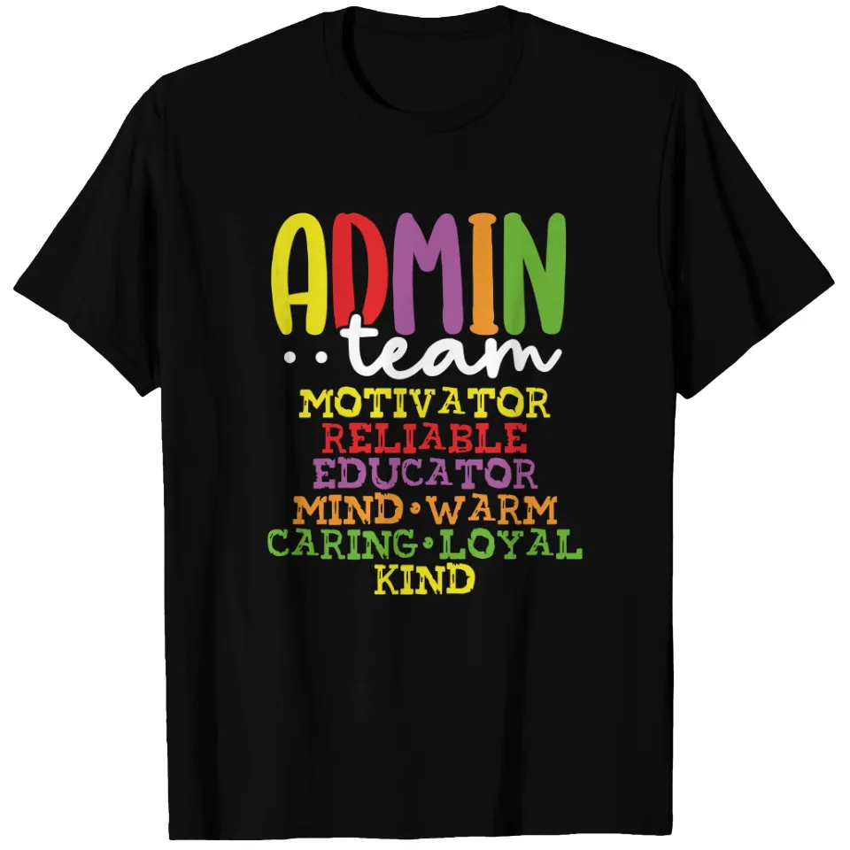 Admin Team School Administration Worker T-Shirt for Men — Mens T Shirts