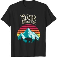 T-shirt pour hommes Glacier National Park avec ours — T-shirts pour hommes