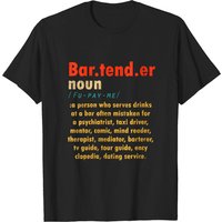 T-shirt pour hommes avec définition de barman cadeau drôle — T-shirts pour hommes