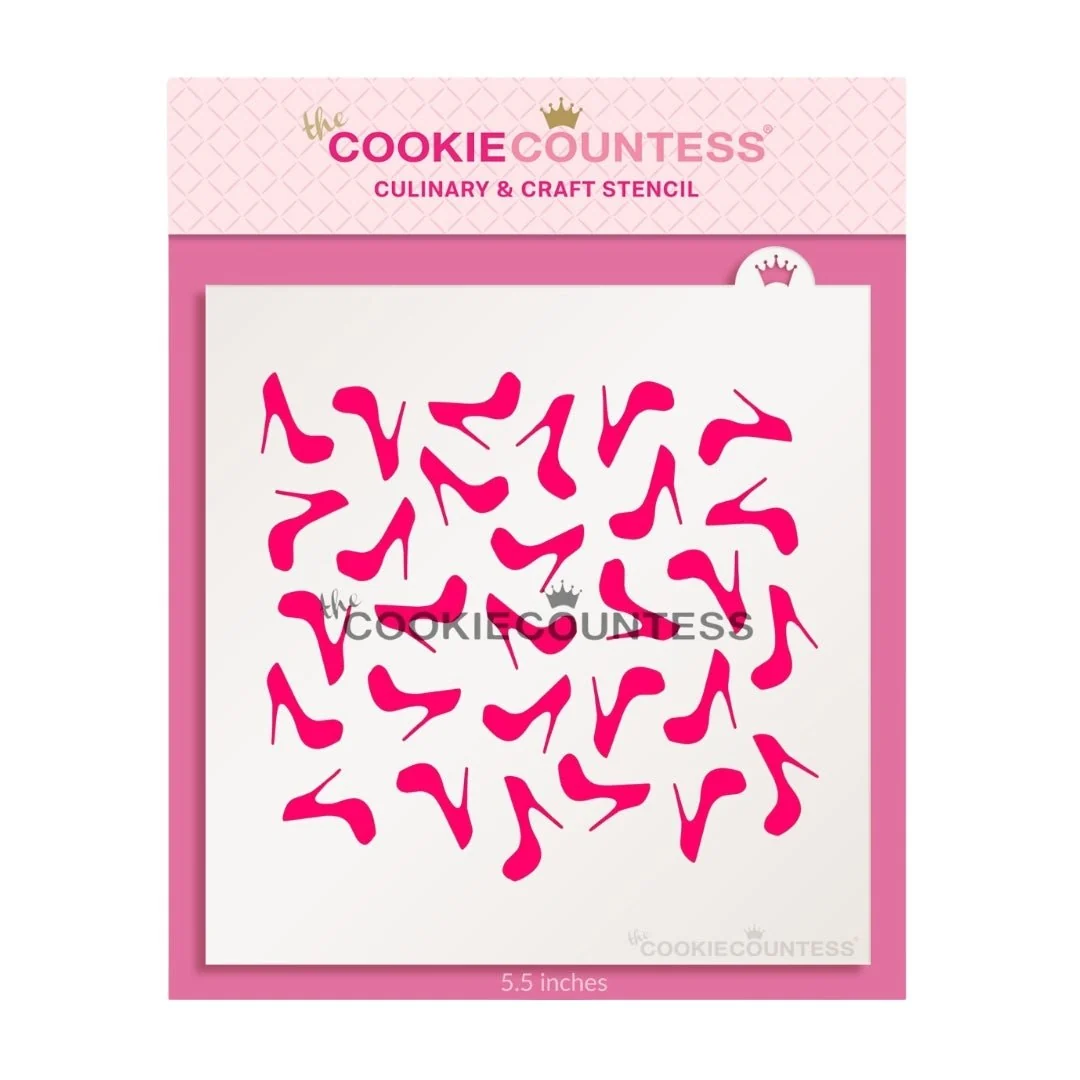 High Heels Stencil by The Cookie Countess — Kitchen Gadgets