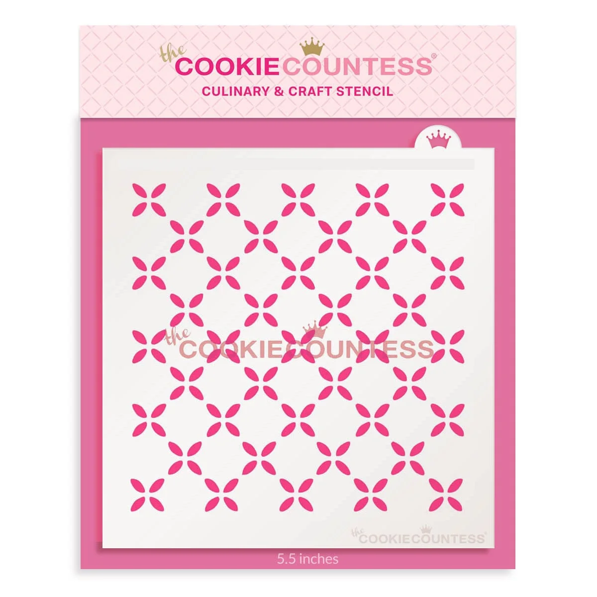 Pochoir Motif Fleurs Champêtres par The Cookie Countess — Gadgets de cuisine