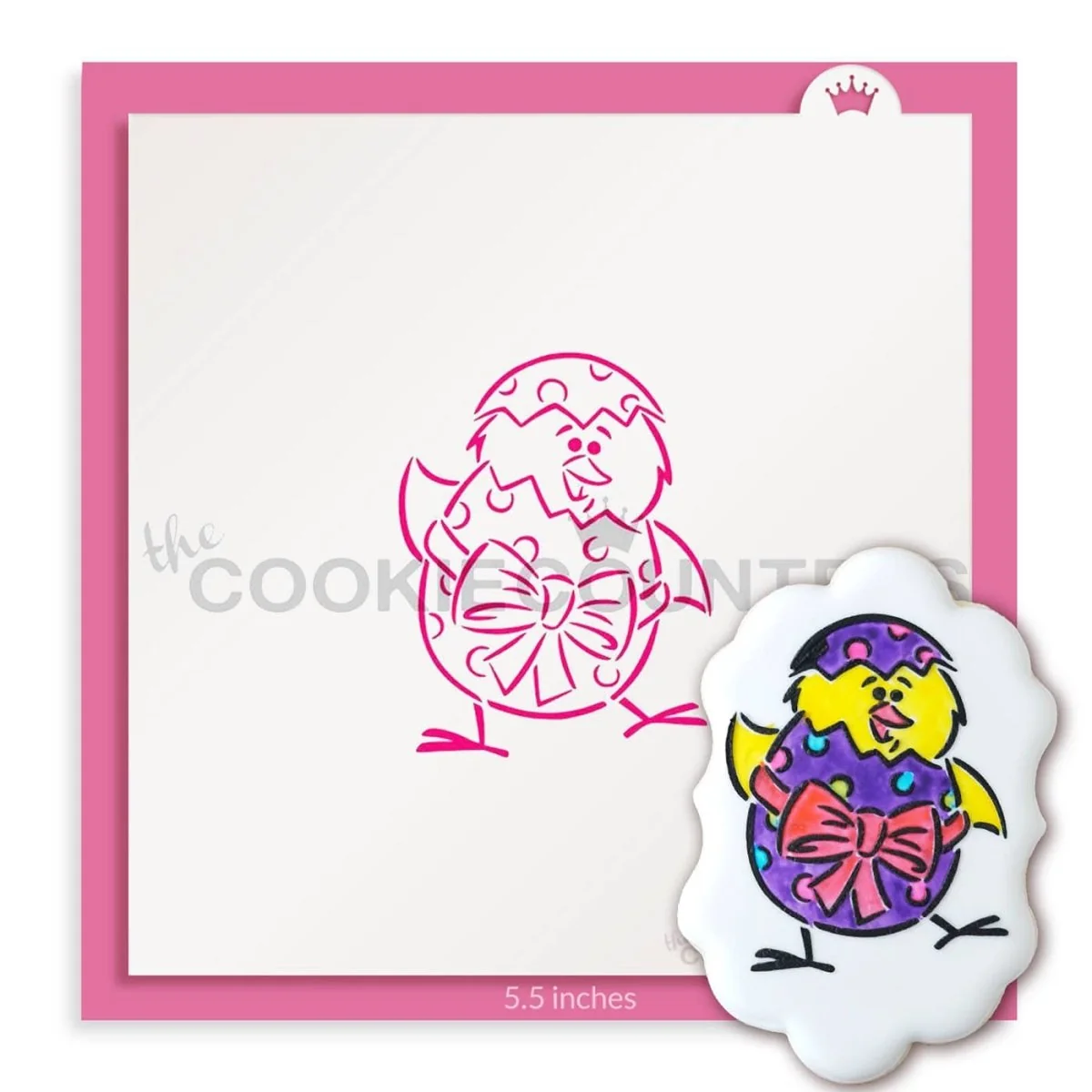 Standing Chick and Egg Stencil by The Cookie Countess — Fashion Accessories