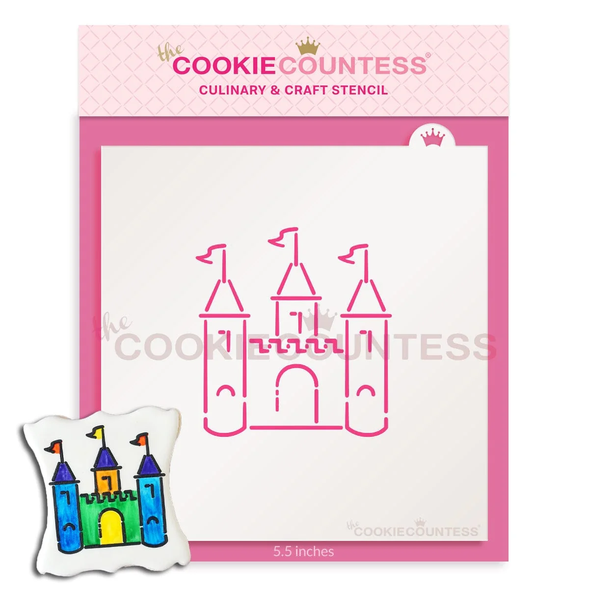Castle 2 PYO Stencil for Princess and Medieval Themes — Kitchen Gadgets