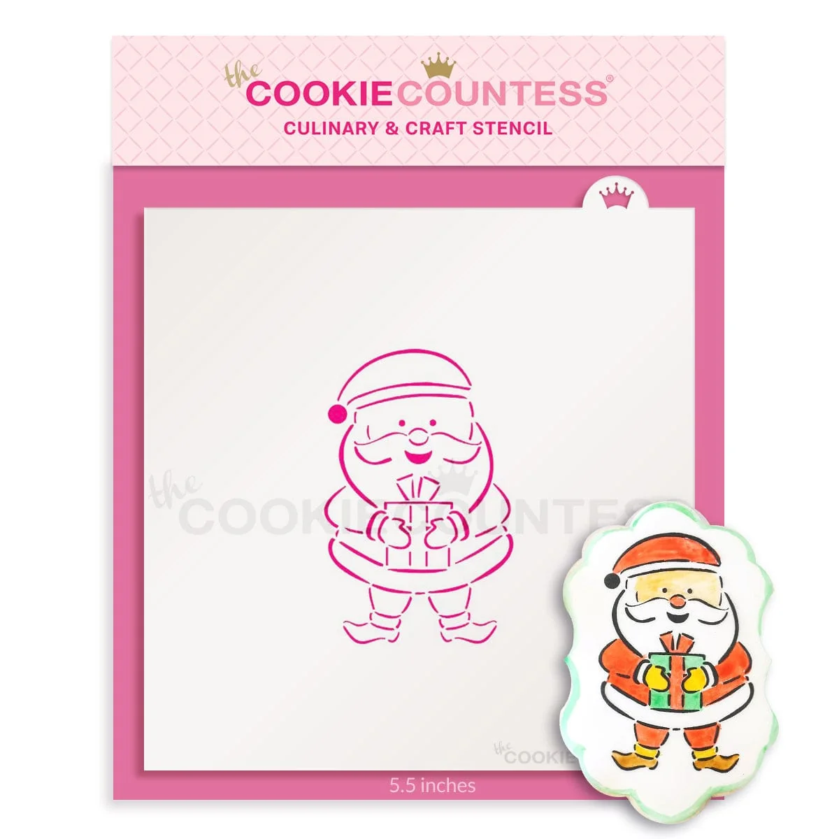 Pochoir PYO Santa par The Cookie Countess