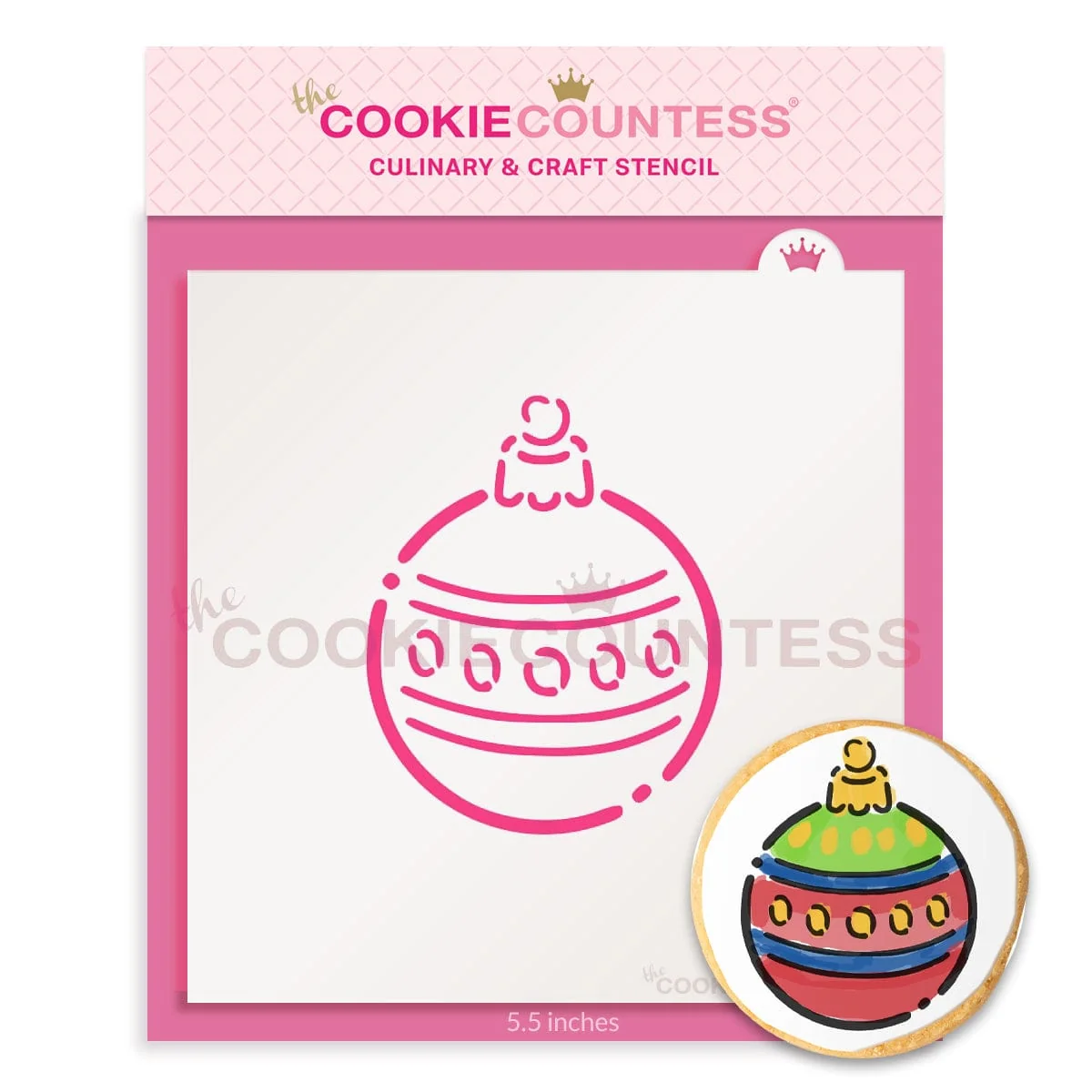 Ornament PYO Cookie Stencil by The Cookie Countess — Kitchen Gadgets