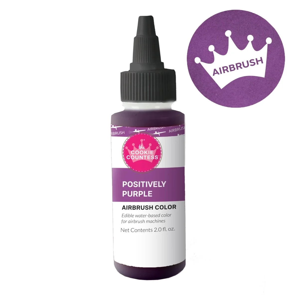 Cookie Countess - Couleur d'airbrush comestible violette 2oz — Gadgets de cuisine