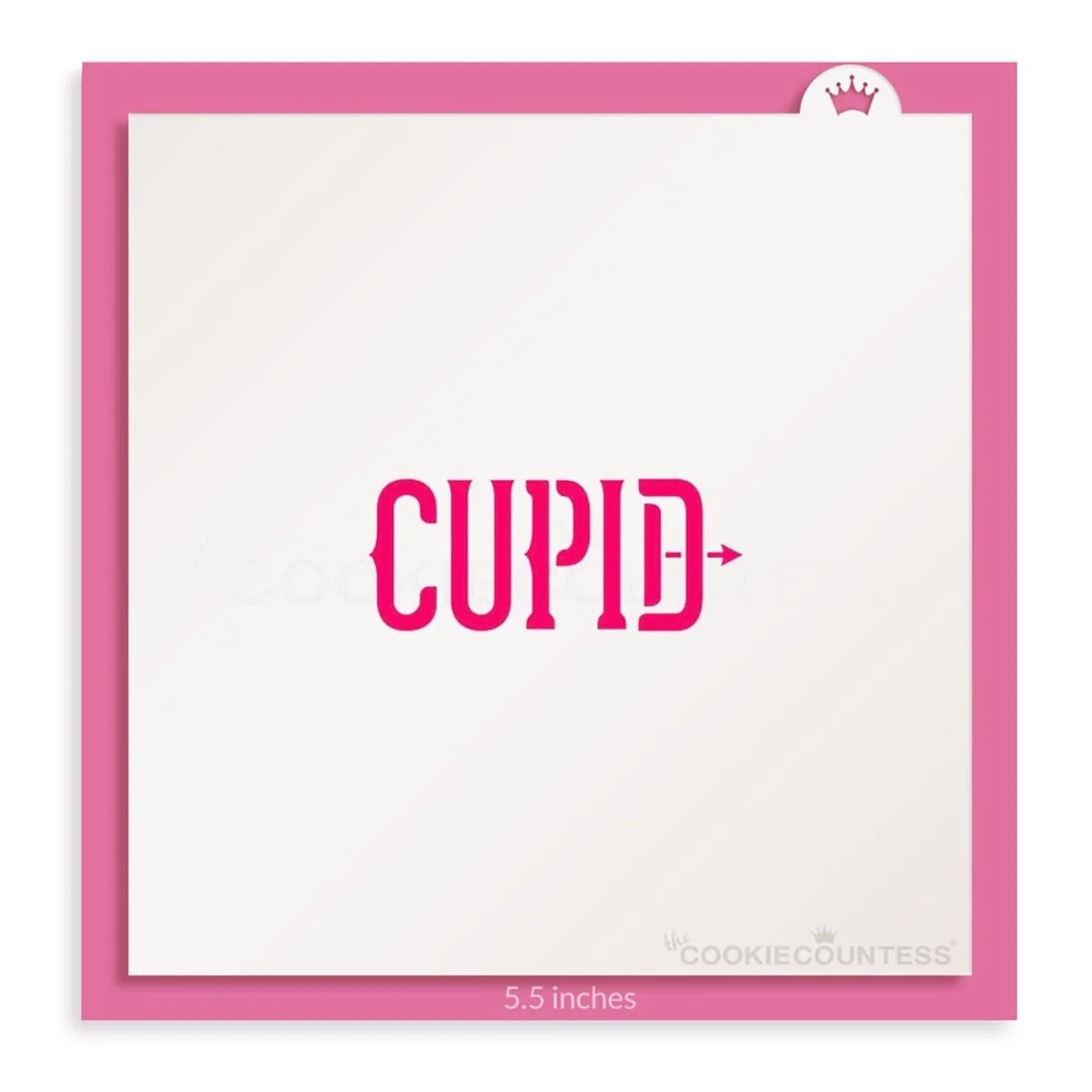 Cupid Lettering Stencil by The Cookie Countess