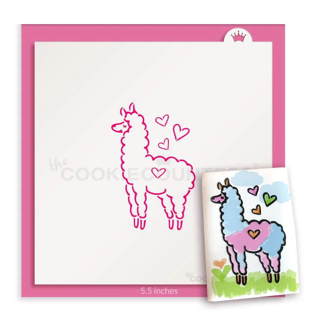 Llama Paint Your Own Stencil by The Cookie Countess — Kitchen Gadgets