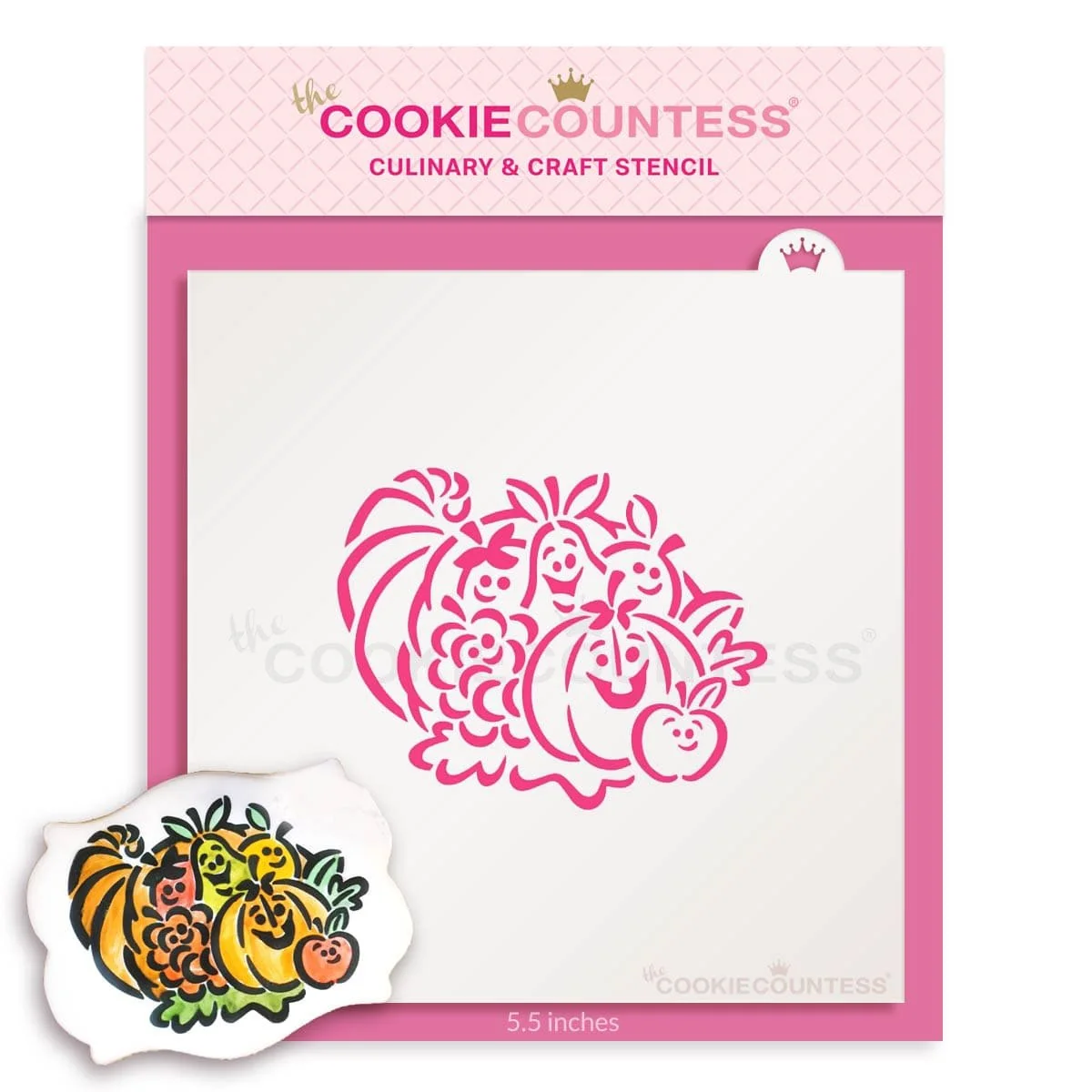 Pochoir Cornucopia PYO par The Cookie Countess — Accessoires de mode