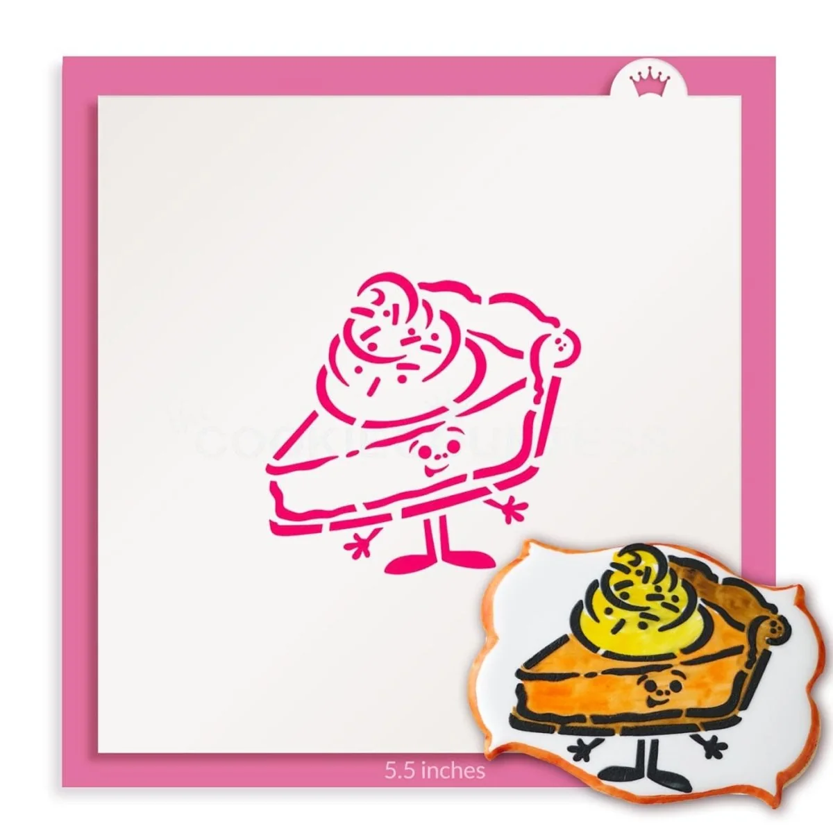 Slice of Pie PYO Stencil by The Cookie Countess — Kitchen Gadgets