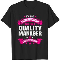 Quality Manager T-Shirt for Men in Black