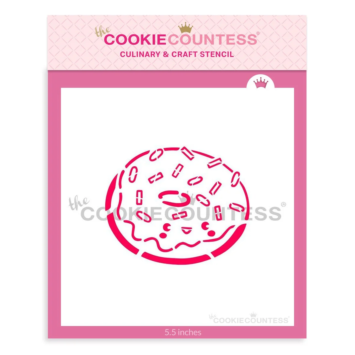 Pochoir PYO Donut Saupoudré par The Cookie Countess