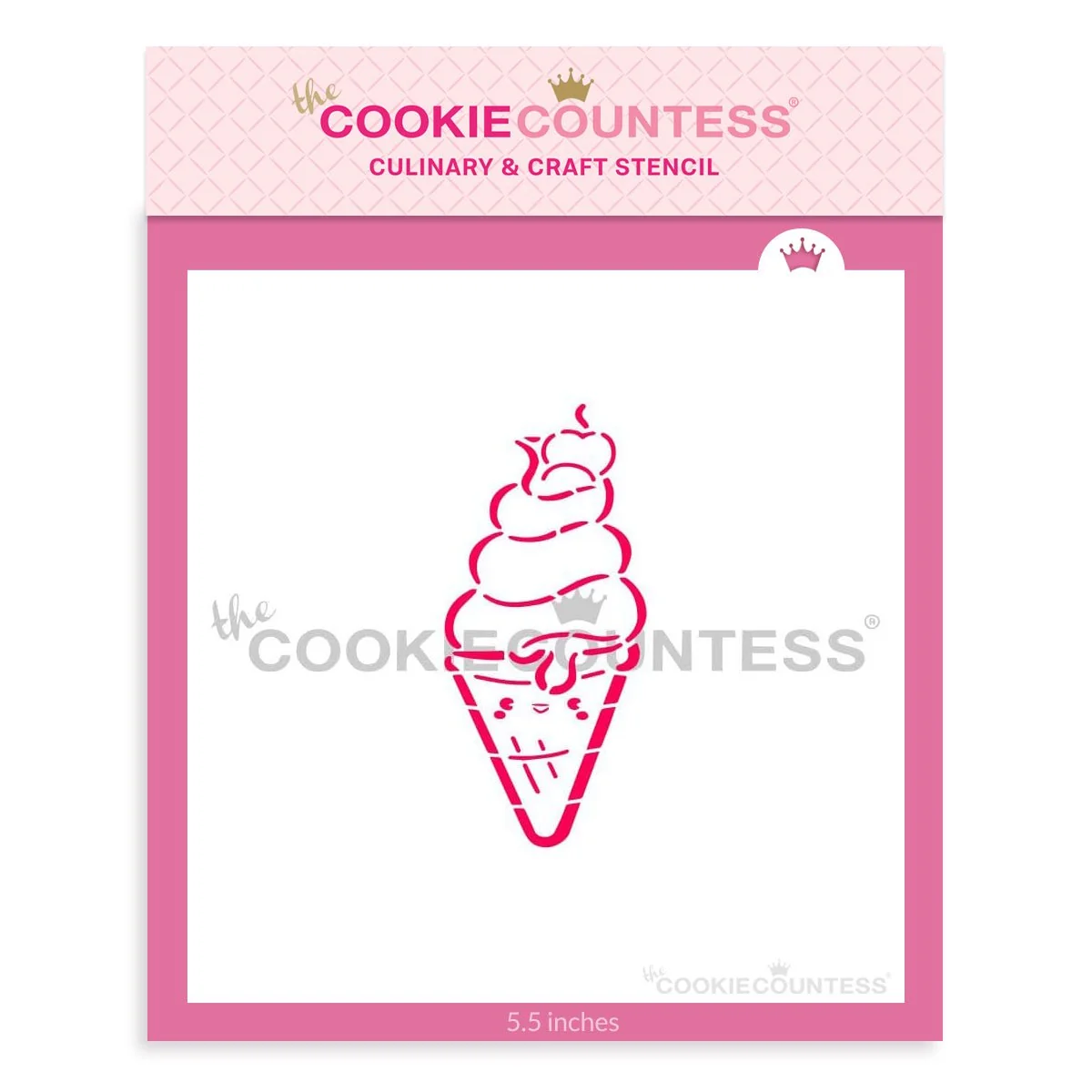 Pochoir PYO Glace pour Tous par The Cookie Countess