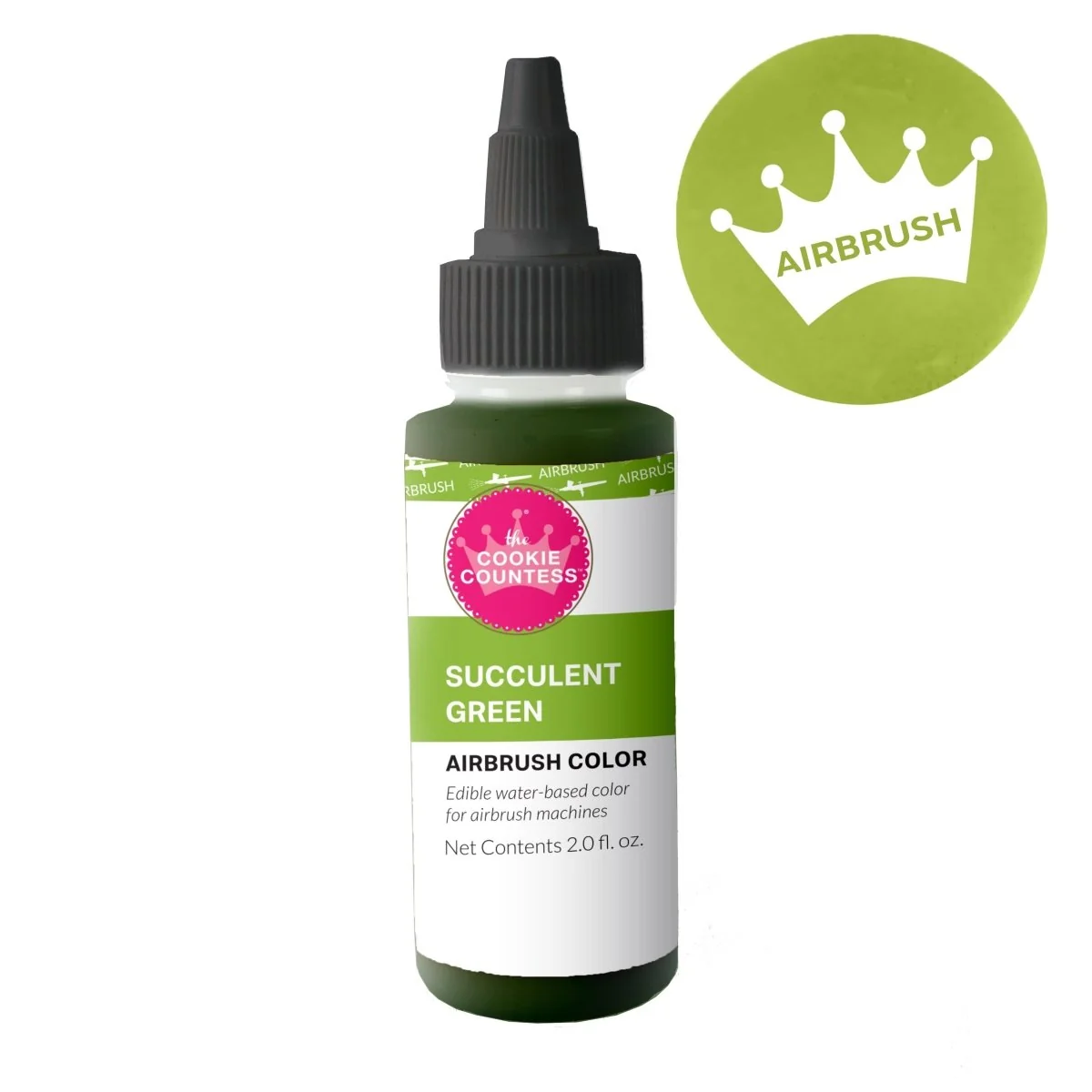 Cookie Countess - Succulent Green Edible Airbrush Color 2oz — Kitchen Gadgets