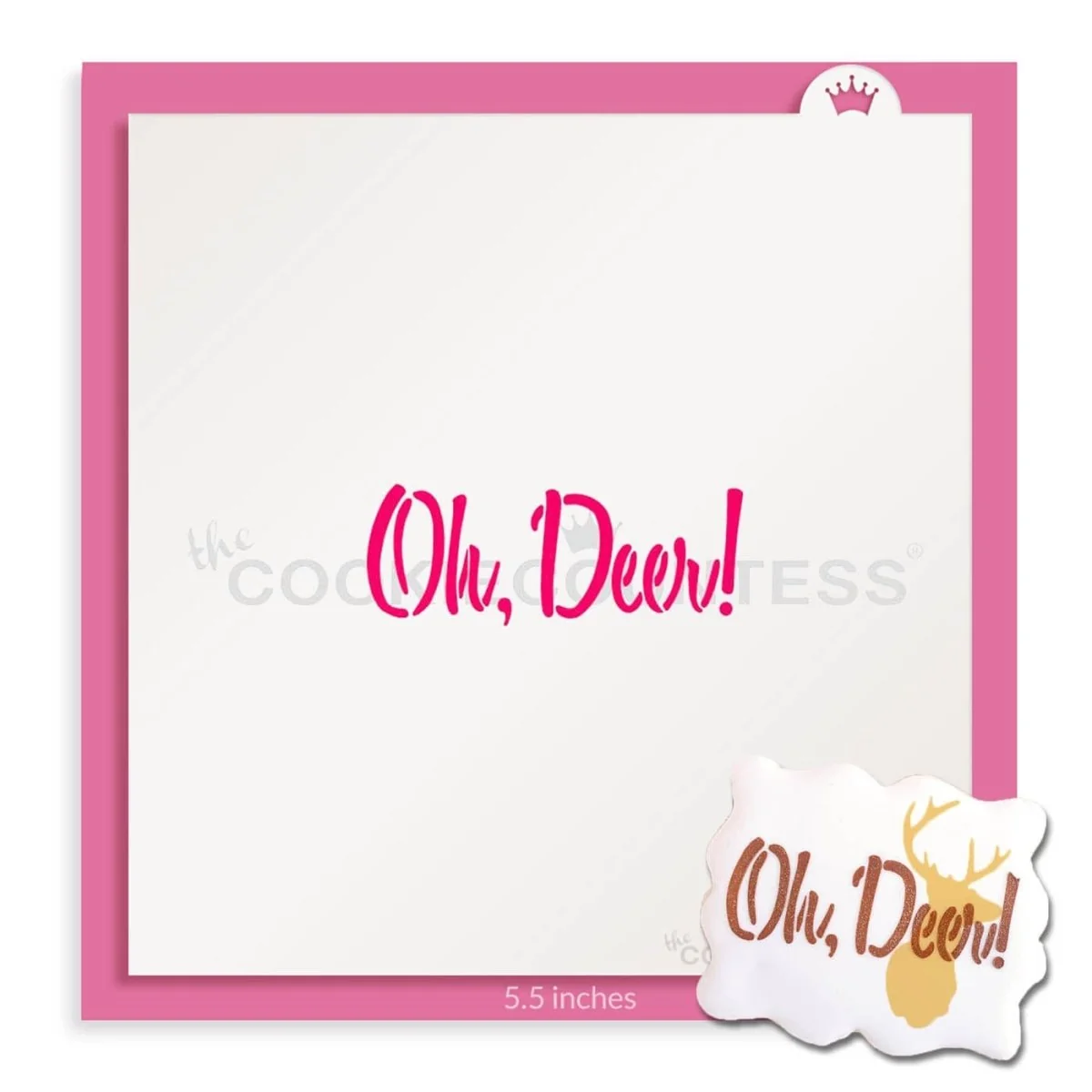 Oh Deer Stencil by The Cookie Countess — Kitchen Gadgets