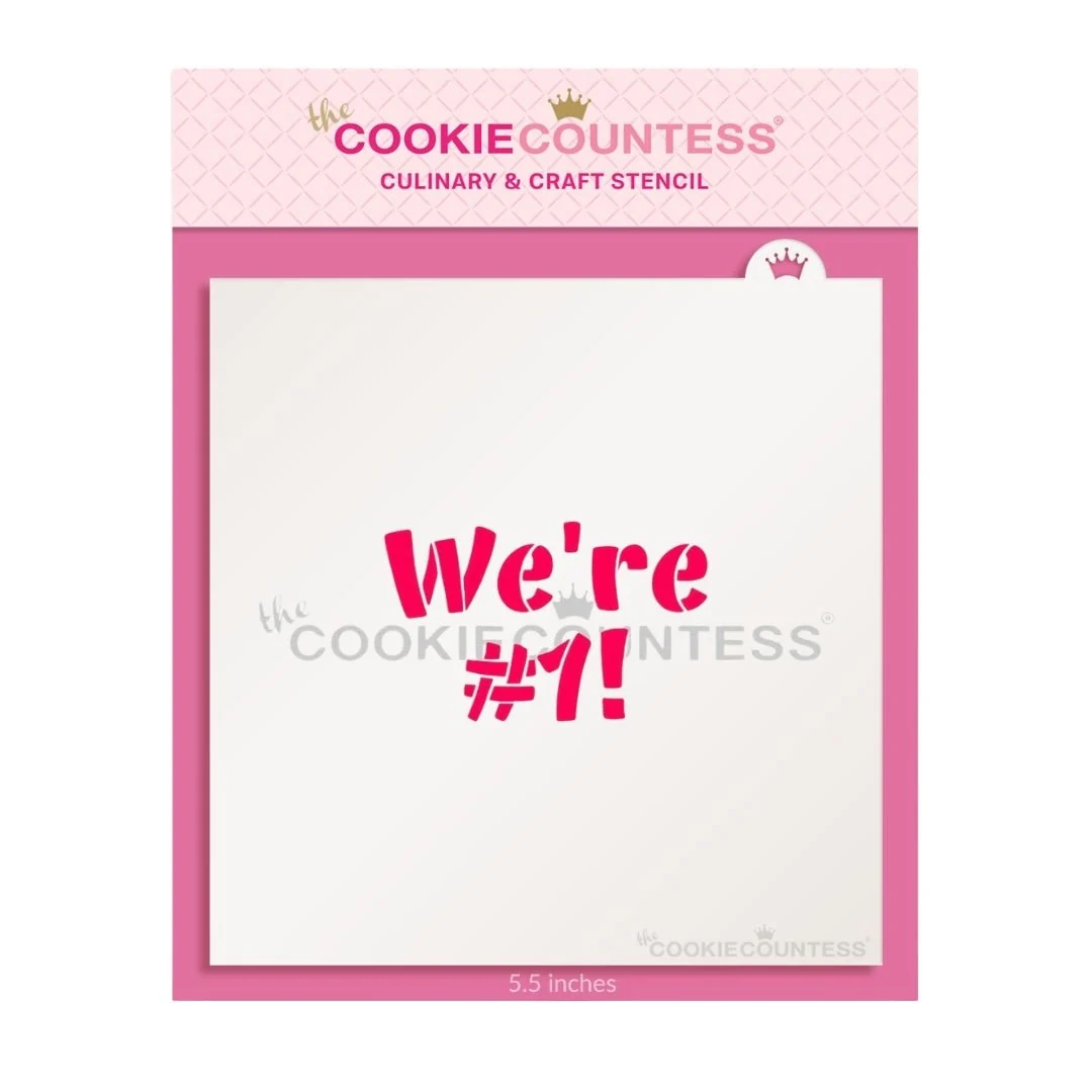 We're #1 Stencil for Cookie Decorating — Kitchen Gadgets
