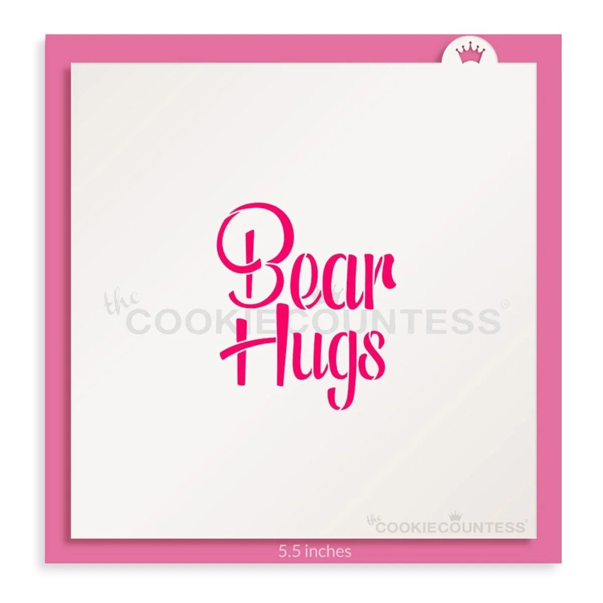 Bear Hugs Stencil by The Cookie Countess