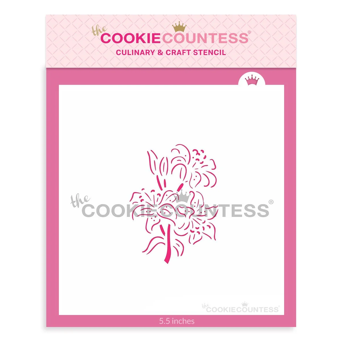 Pochoir Lilies PYO par The Cookie Countess