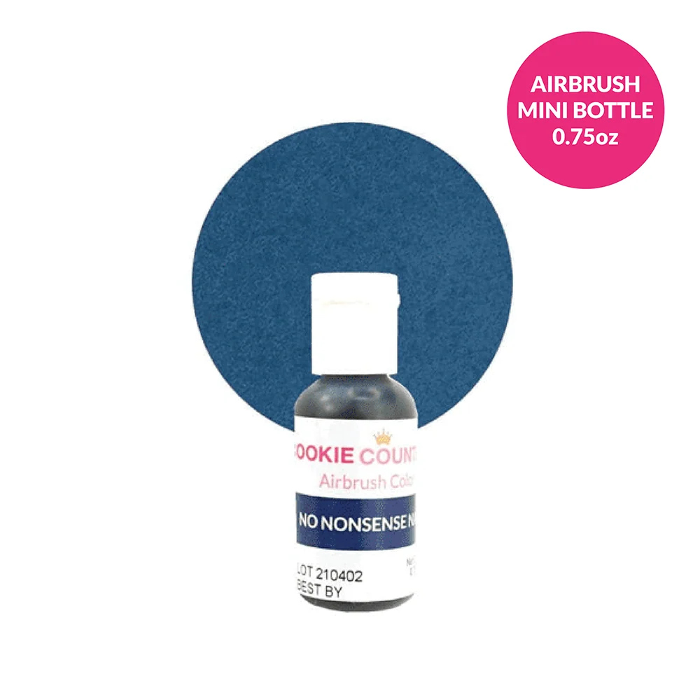 Couleur d'airbrush comestible No Nonsense Navy 0,75 oz - The Cookie Countess — Gadgets de cuisine