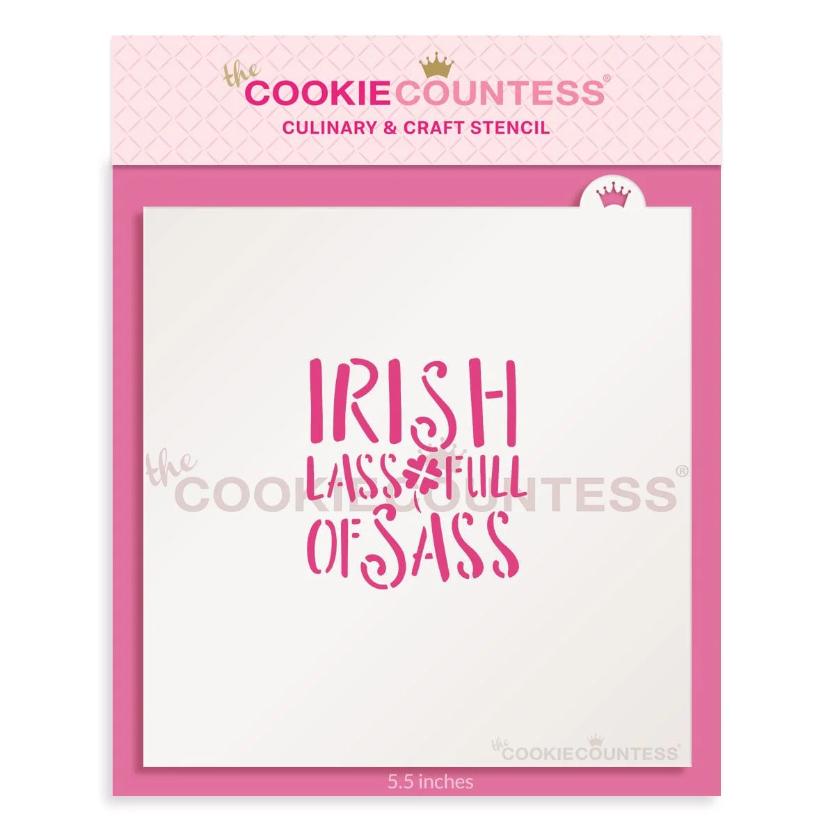 Irish Lass Full of Sass Stencil by The Cookie Countess — Kitchen Gadgets