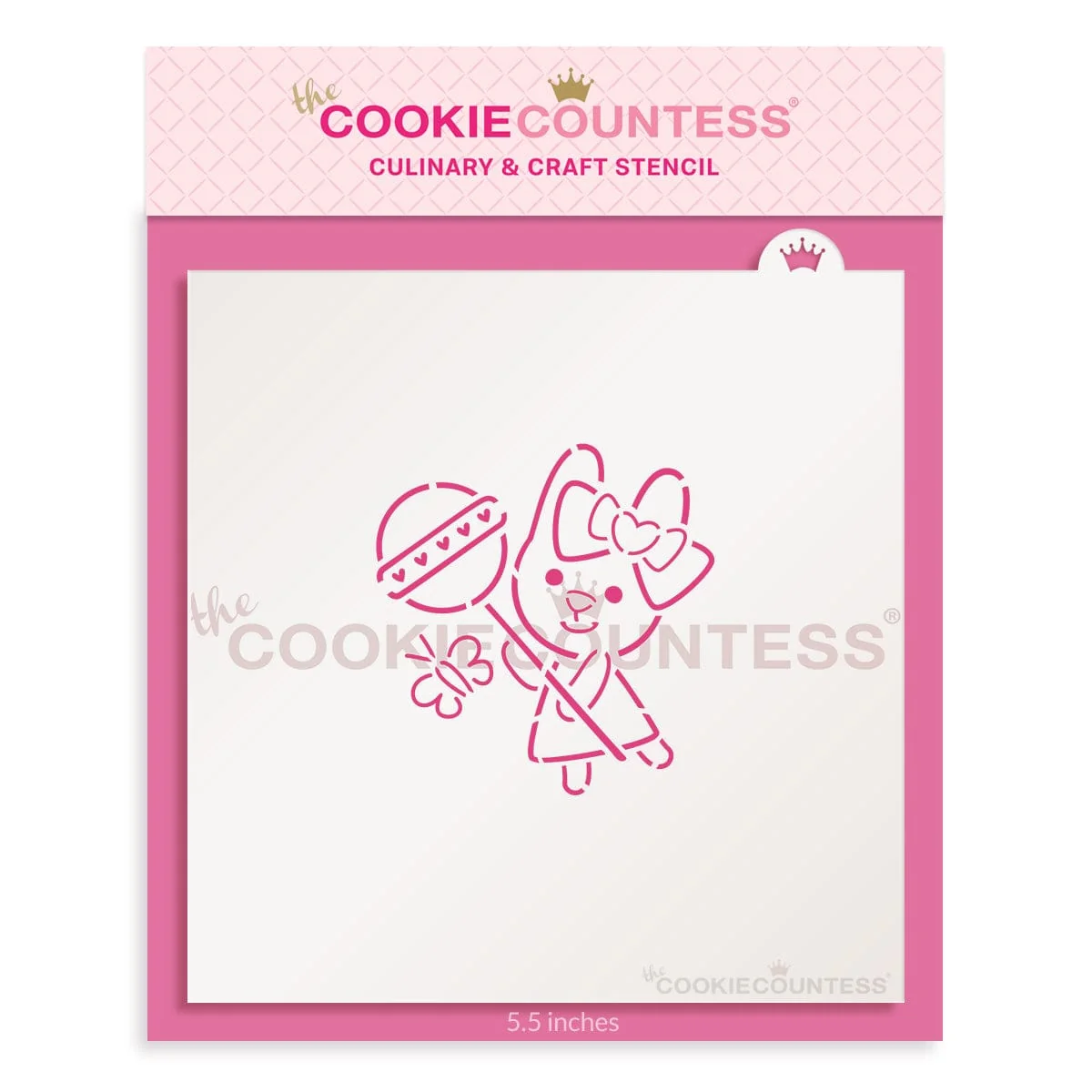 Pochoir PYO Lapin avec Sucette de The Cookie Countess — Gadgets de cuisine
