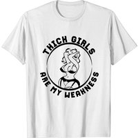 T-shirt avec slogan drôle "Thick Girls Are My Weakness" pour hommes — T-shirts pour hommes