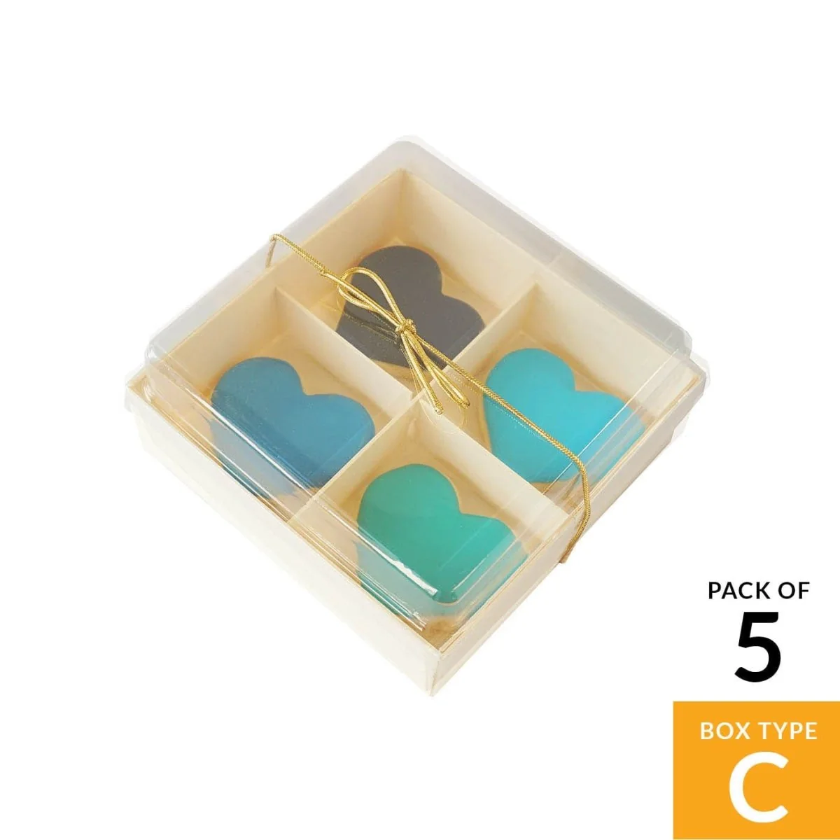 Boîte à biscuits en bois avec couvercle transparent - 4,85 x 4,85 x 2,25 pouces — Gadgets de cuisine