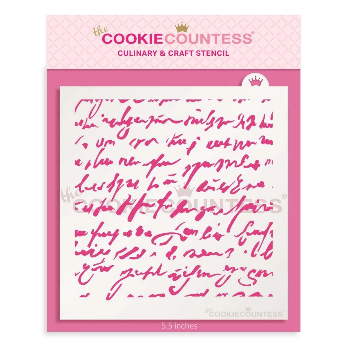 Pochoir Antique Lettre d'Amour de The Cookie Countess — Gadgets de cuisine