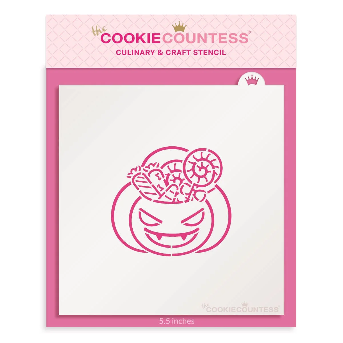 Pochoir PYO Citrouille avec Bonbons de The Cookie Countess — Gadgets de cuisine