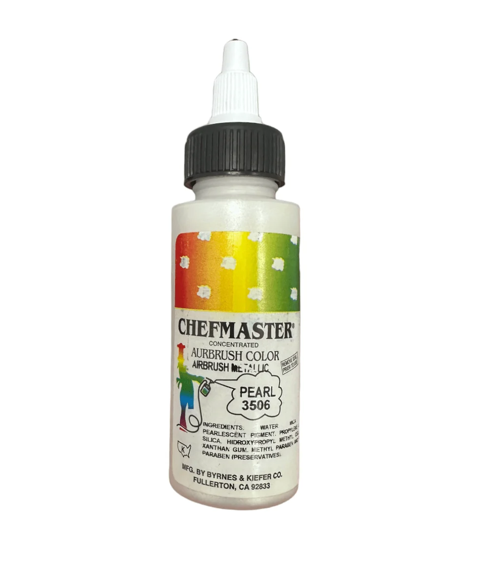 Chefmaster Metallic Pearl Airbrush Food Coloring 2oz