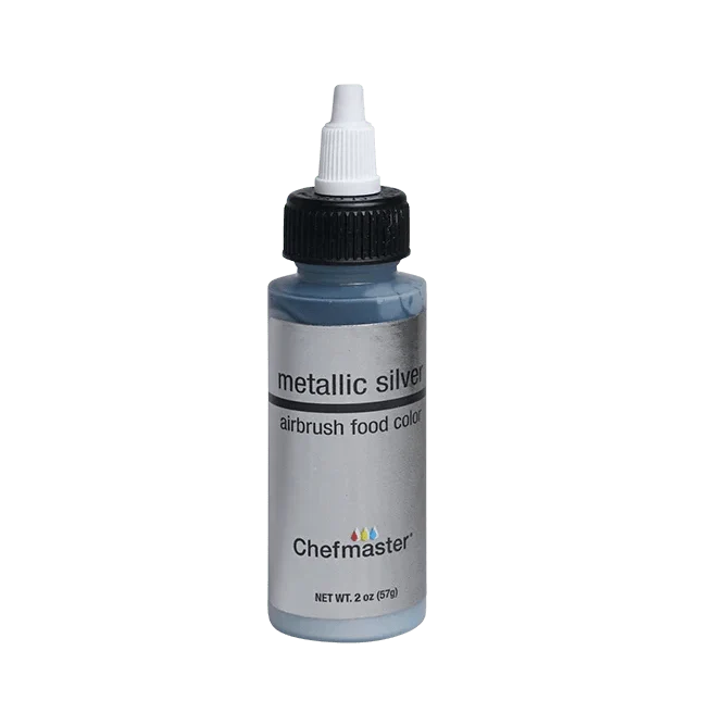 Chefmaster Metallic Silver Airbrush Food Coloring 2oz — Kitchen Gadgets