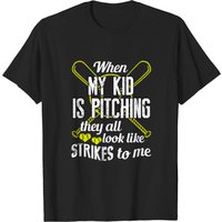 T-shirt Quand Mon Enfant Lance au Softball Ils Ont Tous L'air T-Shirt pour Hommes — T-shirts pour hommes