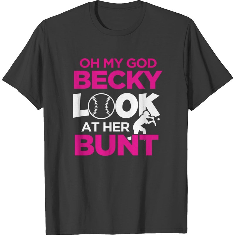T-shirt de softball Becky Look At Her Bunt pour hommes — T-shirts pour hommes