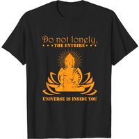 Meditate Buddha T-Shirt for Men in Black