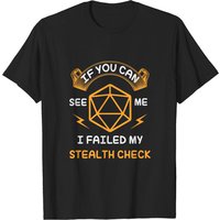 Si Vous Me Voyez, J'ai Échoué Mon Test de Discrétion T-Shirt pour Hommes — T-shirts pour hommes