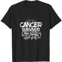 T-shirt Survivant du Cancer Keep Fighting pour Hommes — T-shirts pour hommes